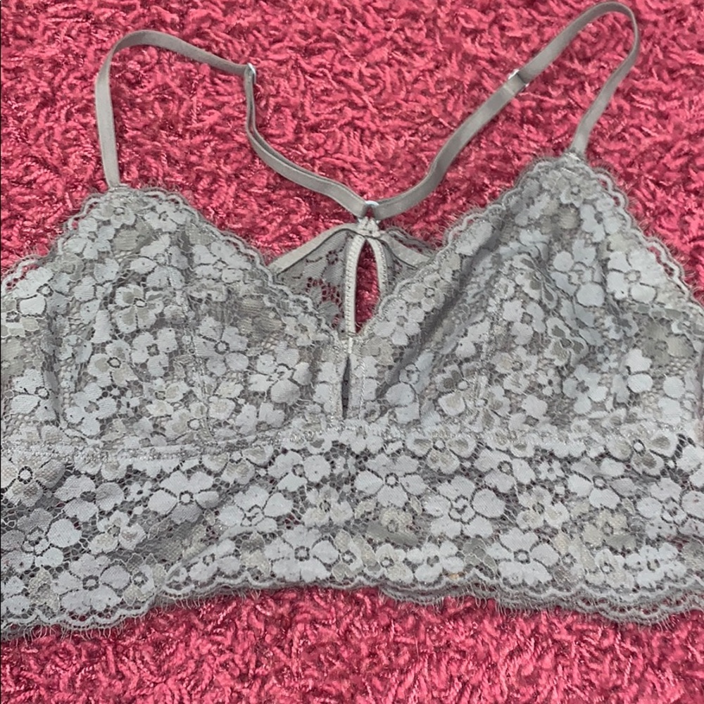 grey bralette